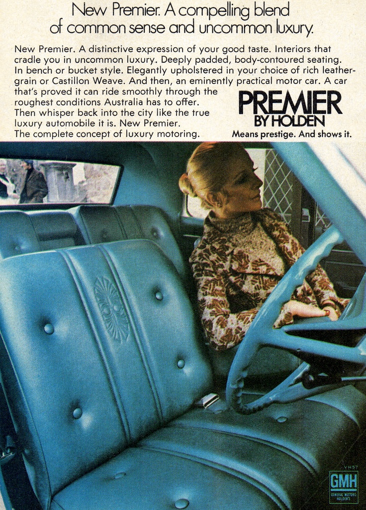 1970 Holden HG Premier Interior